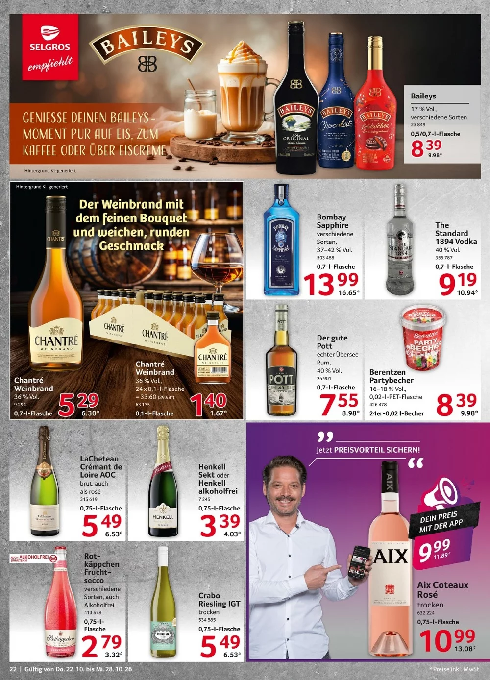 selgros prisoekt oktober 22 28 22